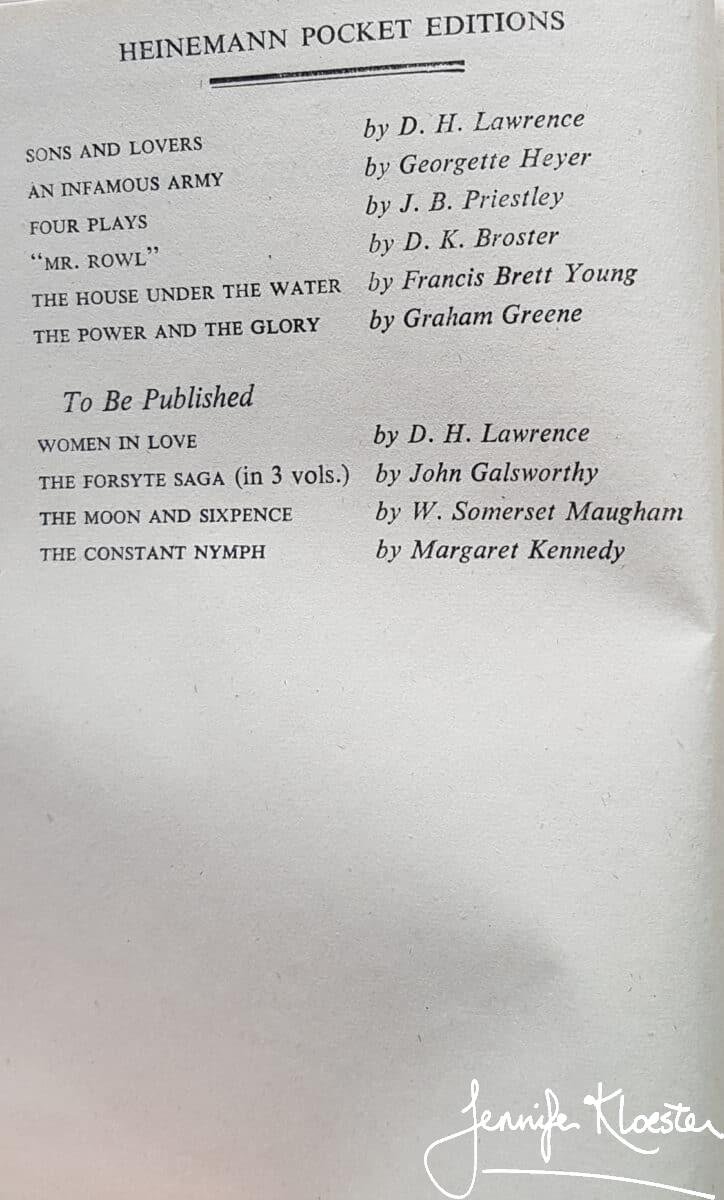 1944 Heinemann Pocket Edition Authors Edited