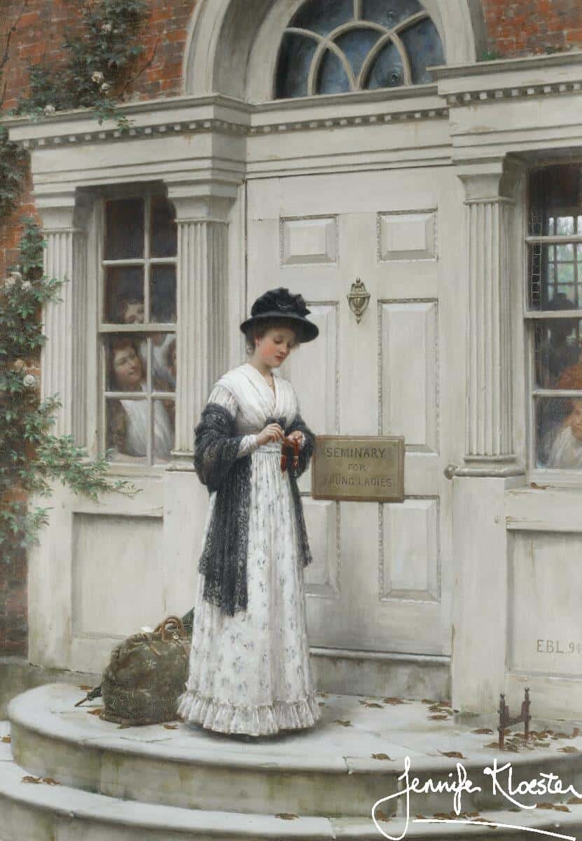 edmund blair leighton the new governess