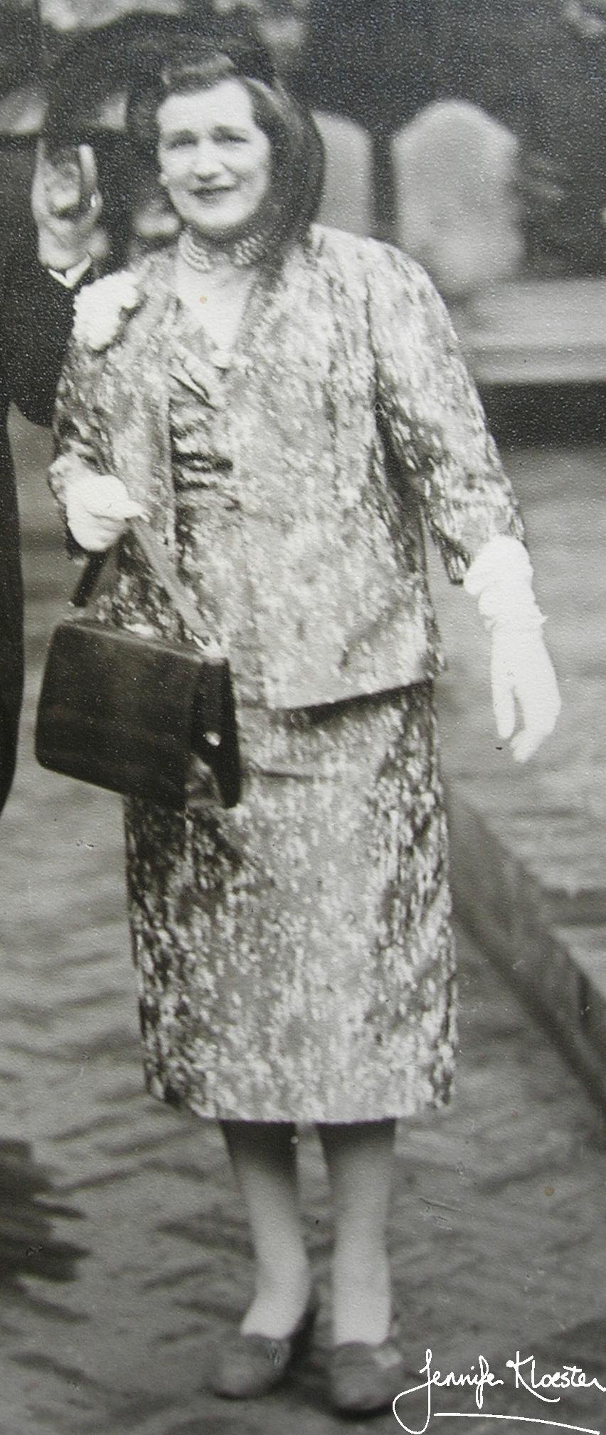 georgette dressed for a garden party 1960s 3