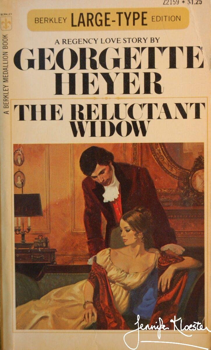 heyer reluctant widow berkeley large print edition