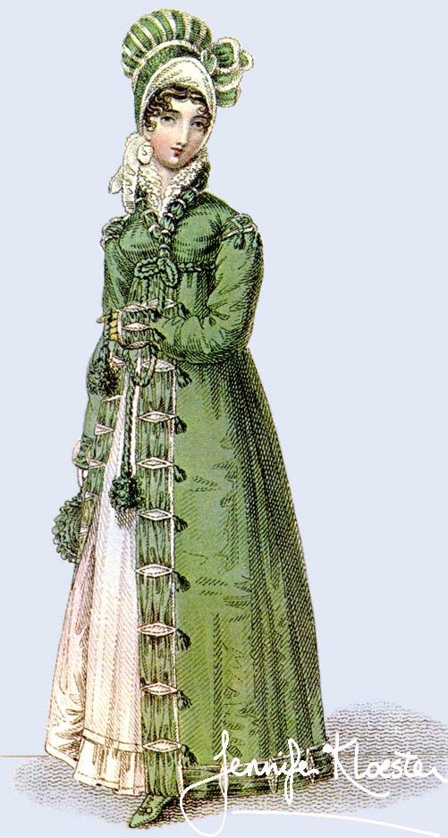 1817 walking dress la belle assemblee wikimedia commons