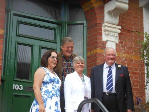 Sharing the day with Stephen Fry and Susie Rougier and Jeremy Rougier
