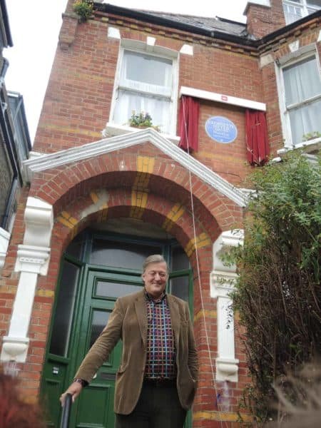 Stephen Fry unveils Georgette Heyer's Blue Plaque