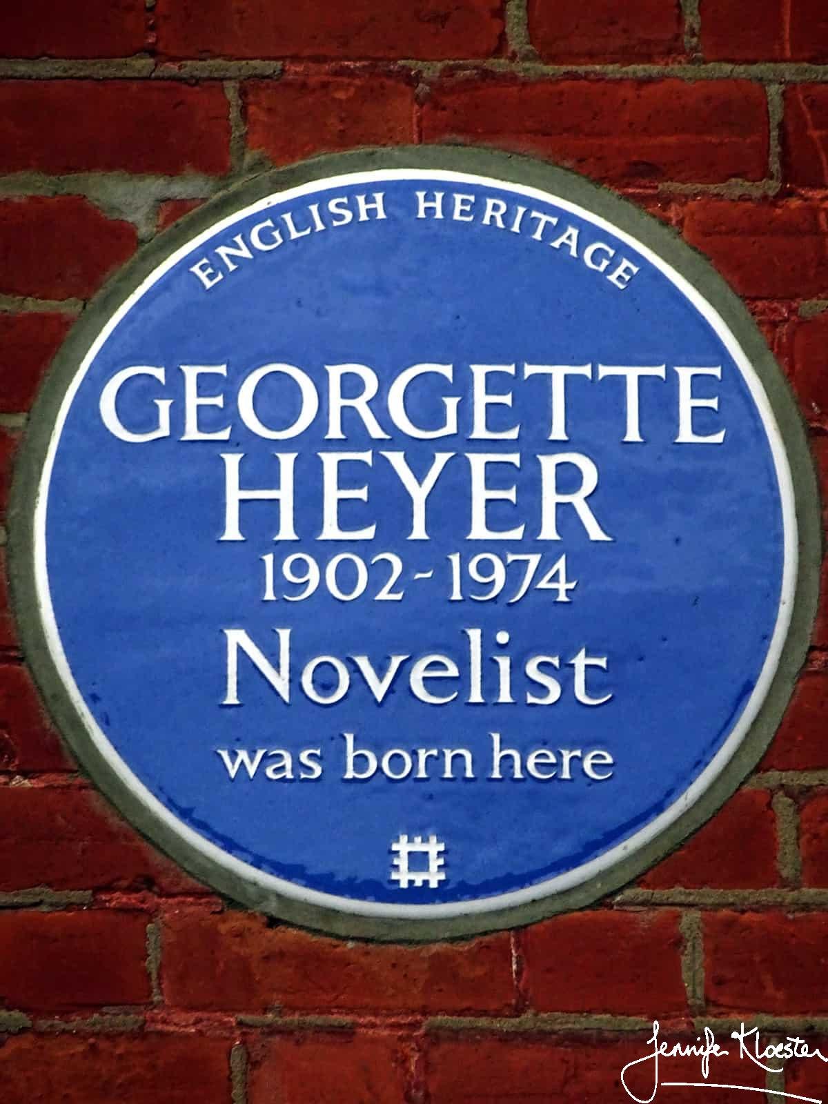 georgette heyer 1902 1974 novelist was born here 1 1